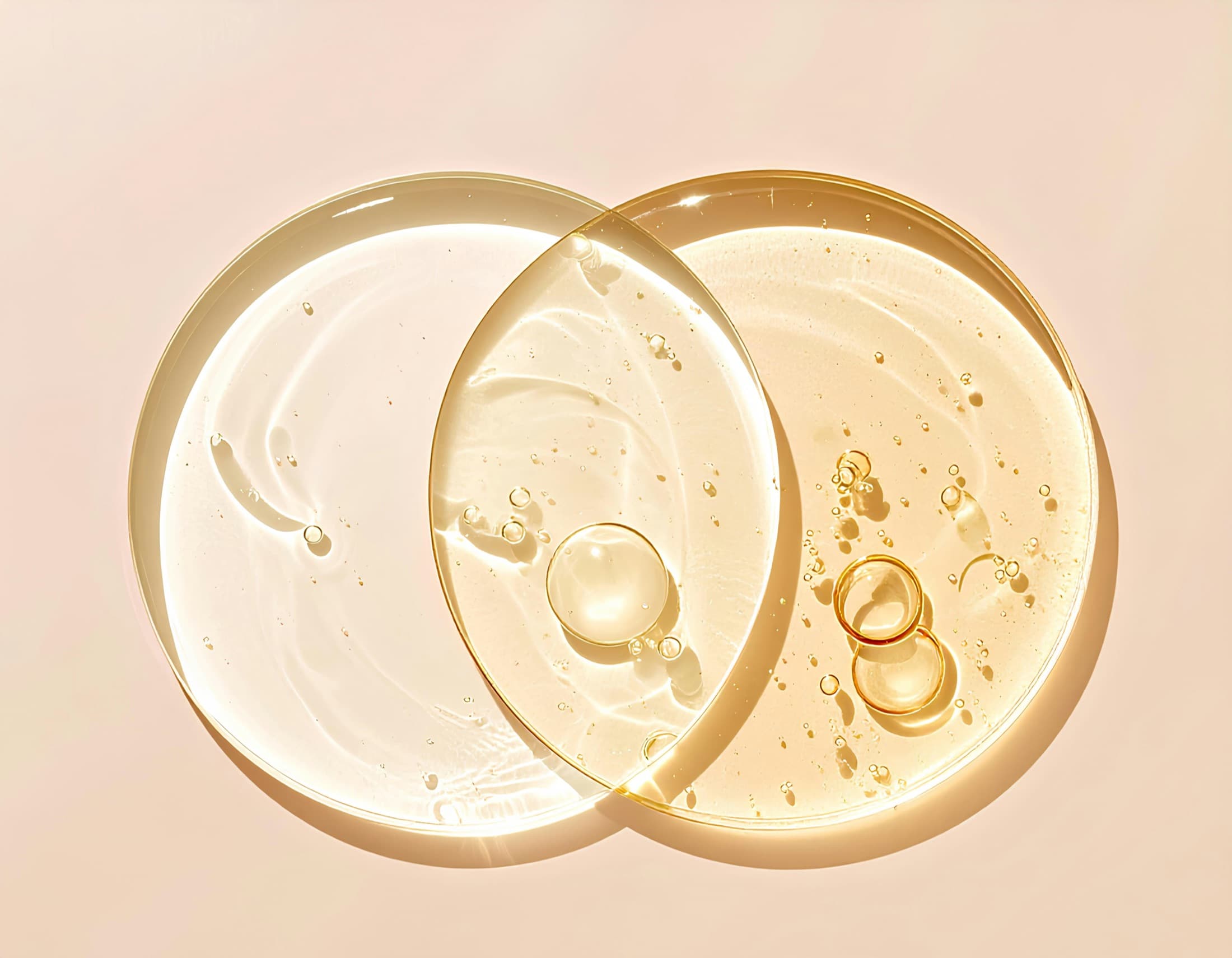 Texture astratta di gel e siero cosmetico